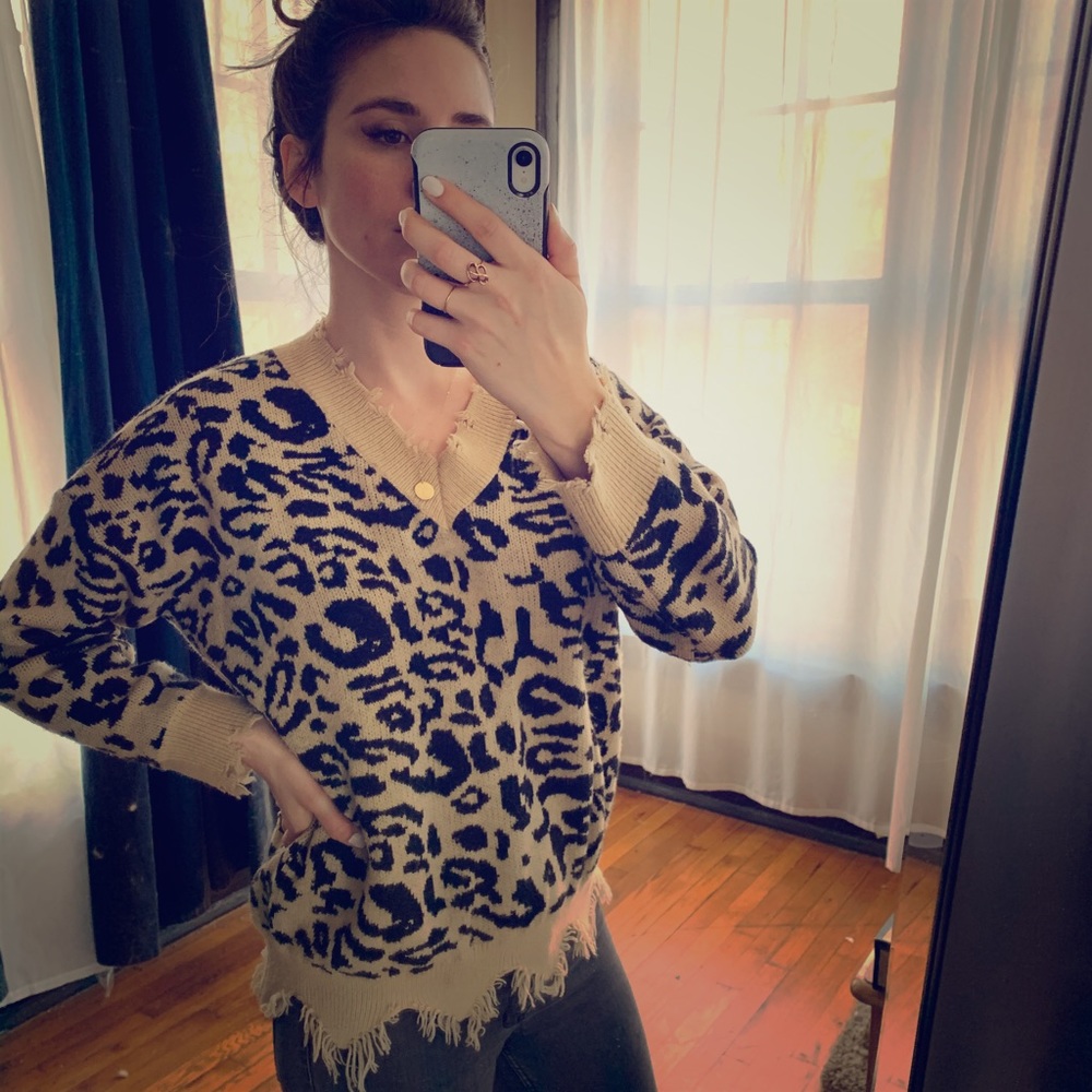 🐆 Leopard Print Trendy Sweater 🐆